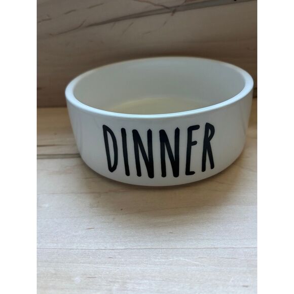 Creative Brands 47th & Main Ceramic Pet Bowl Dinner Brand New - Picture 1 of 2